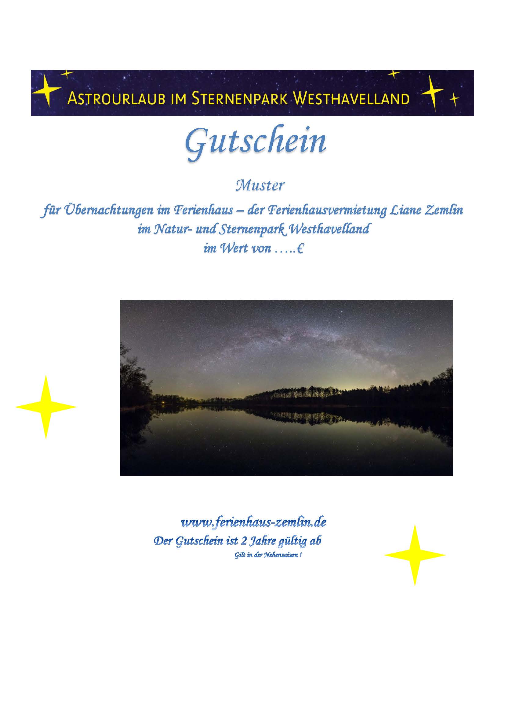 Gutschein-Muster